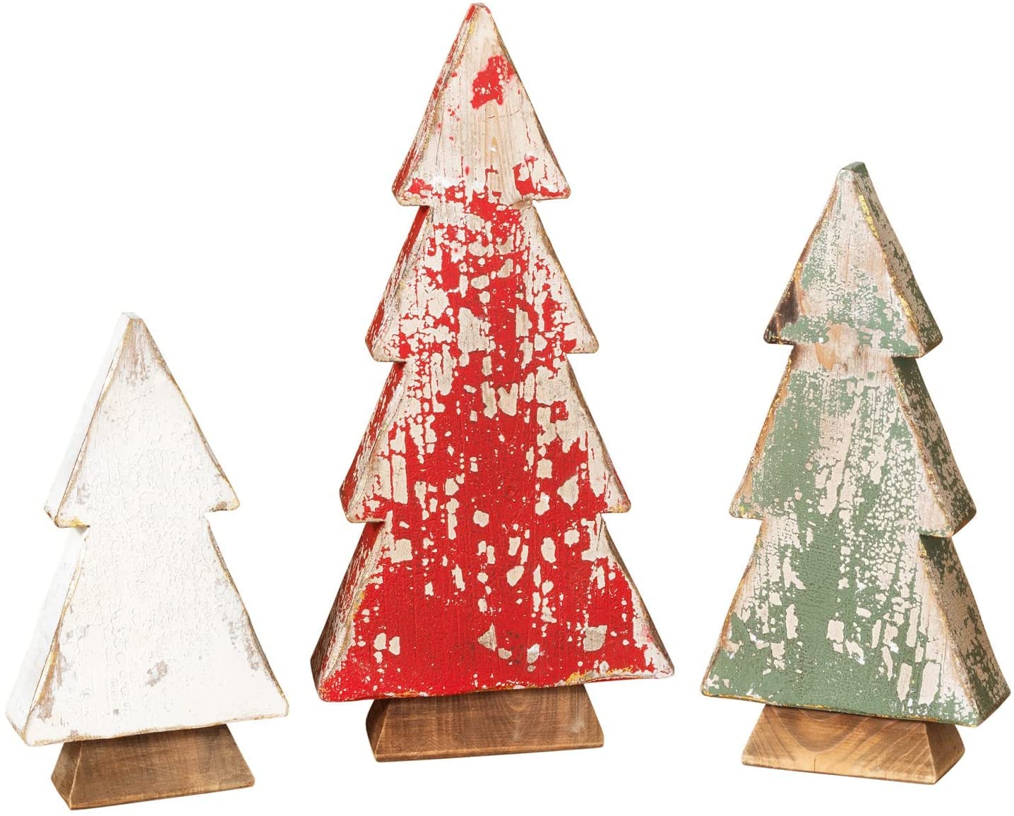 Wooden Tree With Miniature Ornaments Set