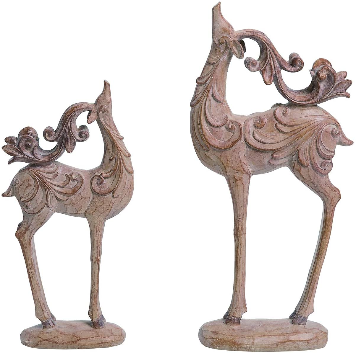 2 Pcs Deer Statues In Home Decor, Resin Colorful Art Deer F | MercadoLibre